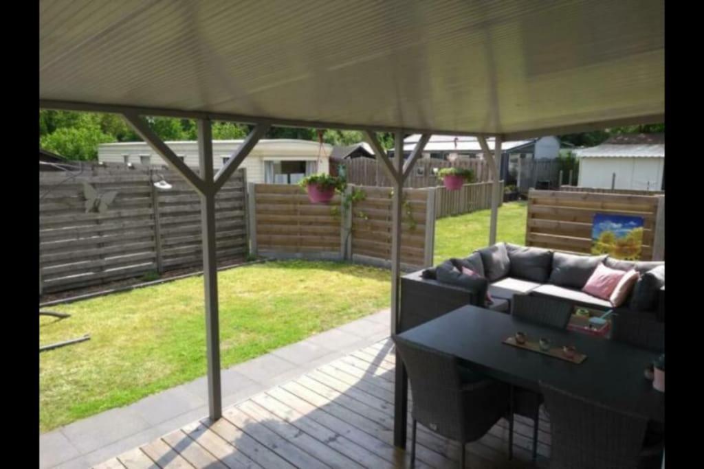 Chalet Te Huur Op *****Camping Terspegelt 4 Personen 일서 외부 사진